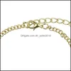 Pulseras con dijes Amor Número 8 Pulseras con dijes de aleación Moda Auspicioso Símbolo infinito Pulsera de cadena Elegante Simple Joyería sexy Gi Dhdji