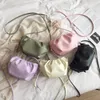 Kvällspåsar läder Madame väska enskild axel sned dumpling för kvinnor molnhandväska kopplingar damer messenger crossbody #40