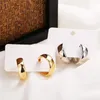 Hoop Earrings Minimalist Gold Color Metal Large Circle For Women Trendy Geometric Round Big Wide Wedding Jewelry