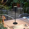 Lampes de table Lampe LED USB Rechargeable Bureau Tactile Gradation 180 Degrés Rotation Métal Pour Bar Salon Lecture Camping