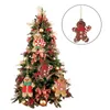 Decorações de Natal 2022 Gingerbread Man Tree Ornamentos Ano#39;