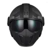 Motorcykelhjälmar Dot Certifierad hjälm Modular Dual Visor Lens Off Road Open Full Face Motocross Adult Vuxen