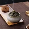 Fragrance Lamps Retro Lotus Incense Burners Dragon Holder Burner Mini Sandalwood Censer Home Office Decor Decoration Craft