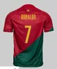 2022 Maglie da calcio Portogallo Bruno Fernandes Diogo J. Portugo Uruguay Joao Felix 22 23 Shirt da calcio pre -Match Speciale Bernardo Doha Away Kids Suica Shirt