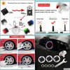 Andere exterieur accessoires auto wiel banden LED -verlichting zonne -energie bewegingssensoren flitsende colorf gasmondstuk schrader vae voor motorcyc dhjno