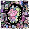 50pcs Kawaii Halloween naklejki Purple czaszka naklejka gotycka graffiti naklejki do majsterkowania laptopa motocykl motocykl sticke