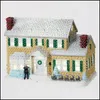 Рождественские украшения Рождественские украшения Отпуск Освещенная деревенская постройка для дома Светящийся маленький дом Creati3368980