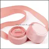 Jewelry Pouches Bags Jewelry Pouches Pink Veet Round Bowknot Box For Wedding Engagement Ring Earrings Necklace Bracelet Packaging Di Dho47