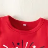 Completi di abbigliamento Born Baby Girl Gonne corte Completi Bretelle per magliette stampate con lettera a maniche Set di fasce carine