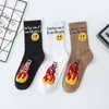 Men's Socks ins tide brand flame tide socks European and American hip-hop men and women sports socks T221011