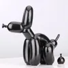 Decorative Figurines Creative Poop Dog Animals Statue Squat Balloon Art Sculpture Crafts Desktop Decors Ornaments Resin Home Decor