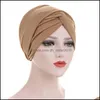 ￖronmuffar ￶verlappar ￶ronmuffar hatt panna fast f￤rg indisk ny turban m￶ssa byter l￥ng svans kemoterapi mode huvudbonader 8 8qda k2 dh0xn