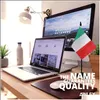 Banner Flags Banner Flags Italy Deluxe Desk Flag Set 6 x 4 tum Miniature italiensk skrivbord med 12 Solid Pole Vivid Color and Fade Res Dhdmy