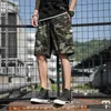 Herr shorts sommarlast Ny casual mode joggar baggy kamouflage märke tröjor multi-pocket lösa byxor kläder g221012