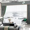 Curtain Chinese Landscape Painting Tulle Sheer Window Curtains For Living Room The Bedroom Chiffon Yarn Organza Fabric Drapes