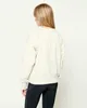 Isabel Marant New Classic Sweatshirt Flocking Printing Black and White Cotton Round Neck Pullover Tröja Designer Hoodies