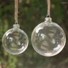 Décoration de fête 20pcs / paquet Emballage mixte Globe en verre transparent Diamètre 15cm 12cm 10cm 8cm 6cm Boule suspendue de Noël Mariage