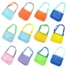 Sac en maille de plage extérieur childen pliable protable toys toys vêtements sacs de rangement zipper bretelles réglables coque collectionner MJ0893