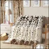 Blankets Blankets 1.5Mx2M Double Thick Warm Blanket Flannel Super Soft For Bed Heavy Fluffy Throw Blankets1 Drop Delivery 2022 Home G Dhsjm