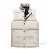 Mens Vest Fashion Down Jackets ingen ￤rml￶s jacka Puffer Autumn Winter Couschs Ytterkl￤der Vattent￤ta v￤star Par Coat Animal