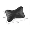 Seat Cushions 1 Pair Luxury Linen Material Car Pillow Unisex Breathable Auto Neck Rest Headrest Cushion Pillows Steering Wheel Cover 1013