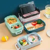 Dinnerware Sets Double Layer Stainless Steel Lunch Box With Soup Bowl Leak-Proof Bento Set Microwave Adult Student Container