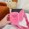 حقائب المساء حقائب Prabag Plush Triangle Underarm Fashion 2 في 1 حقيبة حقيبة سستة مصممة حقائب الكتف مع محفظة عملة التسوق