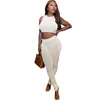 Women's Two Piece Pants Women Set Sleeveless Gym Top Crops Gauze Leggings Skinny Sporty Sexy Tracksuit 2022 Spring Summer Outfit Matching