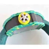 Montres mécaniques de luxe pour hommes montre-bracelet Top marque 67-02 Van Niekerk vert NTPT fibre de carbone sport automatique hommes cadran ajouré Ribb