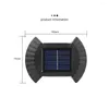 태양열 동력 벽 라이트 쉘 모양 2 또는 8 LED 야외 따뜻함 장식 IP65 정원 야드 울타리를위한 방수 비상