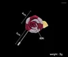 Broschen Hochzeit Männer Frauen Blume Rose Brosche Handgemachte Boutonniere Stick Pin Herrenanzüge Kleidung Accessoires