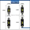 CAR BLUBBTEN 100PCS CANBUS FACTOON 31 mm 39 mm 39 mm 41 mm 1860 SMD 1Led Dome Car Light interieur lamp