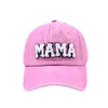 Mama Casquettes de Baseball Alphabet Brodé Queue de Cheval Chapeaux Rétro Vintage Prêle En Plein Air Solaire Sport Casquette À Visière Réglable D'été Casquette RRE15241