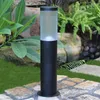 Vattent￤t rostfritt st￥l pelare Ljus utomhus E27 LED Garden Lawn Lamp Aluminium Post Landscape Bollard