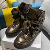 Designer Australia Snow Boot Platform Down Ankle Boots Leather Winter Skiing Shoes Non-Slip Outrula Boots 35-40 No418