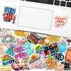 50PCS Inspirational Positive Stickers pour bouteilles d'eau Motivational Sticker Teens Students Teachers Vinyl Waterproof Durable Laptop Sticker BP331