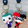 Animation Cartoon Clown Series Keychain Straps Cute PVC Bag Pendant Car Key Ring Gift Charm Factory Wholesale