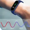 Smart Watches M4pro Smart Armband Temperaturmessung Elektronische Bewegung Schritt Herzfrequenz Blutdruck Blut Sauerstoff Bracele1216623