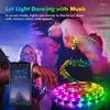 Strips Bring Suit RGB Lights 12v 24 Key Intelligent Bluetooth Music Article 18 Light Background Decoration Atmosphere