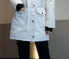 2022 Ms.Style Canadá Top Mulheres Homme Jassen Chaquetas Parka Outerwear Big Real Wolf Pur com capuz Fourrure Manteau