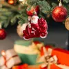 クリスマスの装飾サンタクロースサイクリングツリーハンギングペンダント装飾品クリスマスホームデコアオーナメント2022 EST面白い子供の贈り物