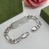 ネックレスセットLuxurys Designers Letter Bracetlets for Women Silver Necklaces Luxury Jewelry Fashion Bee Chain LinkLaces