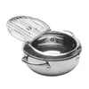 Bakeware Tools Easy Clean Oil Cylinder Temperature Control Home Electric Cooking Stainless Steel Deep Fryer Fried Chicken Pot Tempura