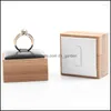 Jewelry Pouches Bags Jewelry Pouches Wooden Ring Display Stand Rings Organizer Holder Jewellery Show Props Jewlery Box Packaging Lea Dhmw2