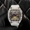 Wine Barrel Watch Rm56-01 Series Automatic Mechanical Crystal Case Tape Men