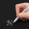 1Pcs White Gel Pen Set 1mm Fine Tip Sketching Pens For Artists Black Papers Drawing Design Illustration Art Supplies