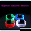 Altri articoli per le feste Altri articoli per le feste Bracciale luminoso magnetico a led Concerto Regali per riunirsi Atmosfera Pro Otjmi