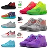 100% avec boîte OG Lamelo Ball Chaussures Mb.01 Lo Chaussure de basket-ball de sport pour hommes 1Of1 Baskets Rick et Morty Rock Ridge Red Blast Queen City