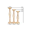 Flowers Vases Candle Rack Stand Holders Wedding Decorations Gold/ Silver Road Lead Floral Bouquet Party Props Table Centerpiece Pillar