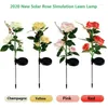 Symulacja Solar Rose Garden Light Lampa dekoracyjna Lampa dekoracyjna dla trawnika/willi/parku/szampana/różu/czerwonego/żółtego białego oświetlenia
